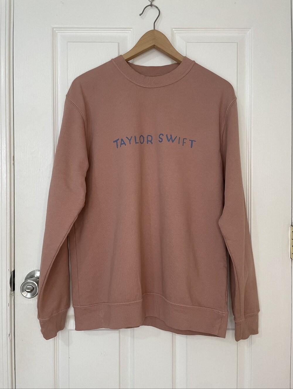 Taylor Swift Crewneck Sweatshirt - Dusty Rose Size L